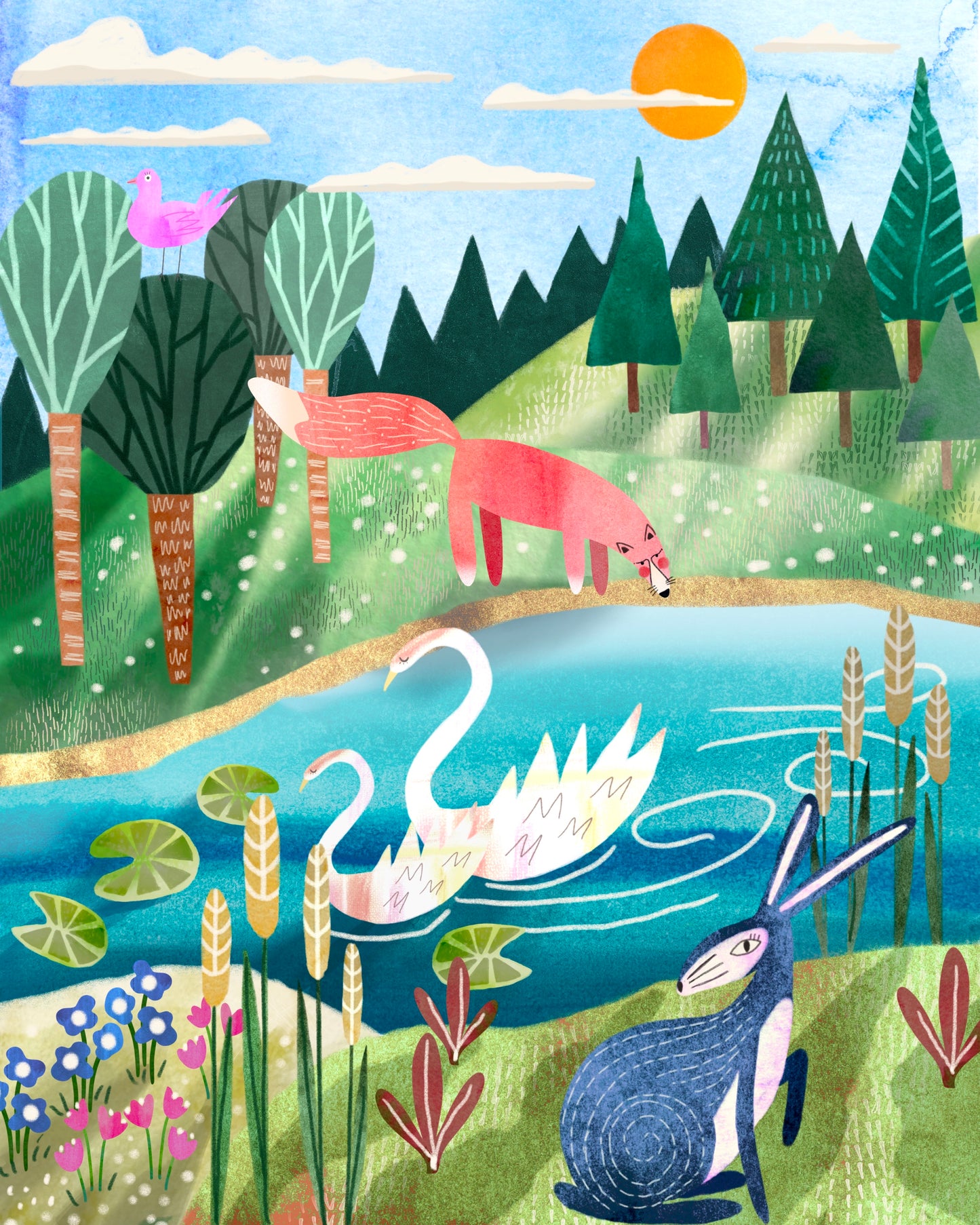 Morning at the Forest Pond